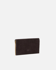 Τσαντάκι φάκελος suede με studs - Pinko