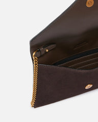 Τσαντάκι φάκελος suede με studs - Pinko