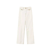 Παντελόνι denim με ίσια γραμμή σε εκρού - Twinset | 262TT2510-00145