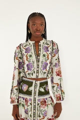 Πουκάμισο Rococo Long - Farm RIO