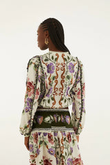 Πουκάμισο Rococo Long - Farm RIO