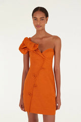 Φόρεμα Orange Flower - Farm RIO