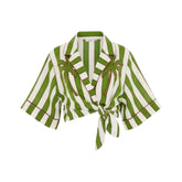 Κοντομάνικη μπλούζα Spring Stripes - Farm RIO
