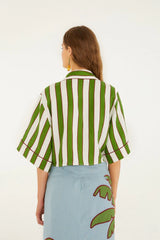 Κοντομάνικη μπλούζα Spring Stripes - Farm RIO