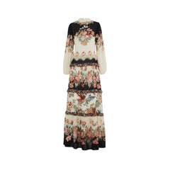 Μακρυμάνικο φόρεμα Winter Floral Maxi σε εκρού - FARM Rio