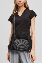 Τσάντα ώμου Wellen Saddle Karl Lagerfeld - A3W30259-999