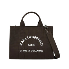 Τσάντα Tote RSG σε καφέ σκούρο - Karl Lagerfeld