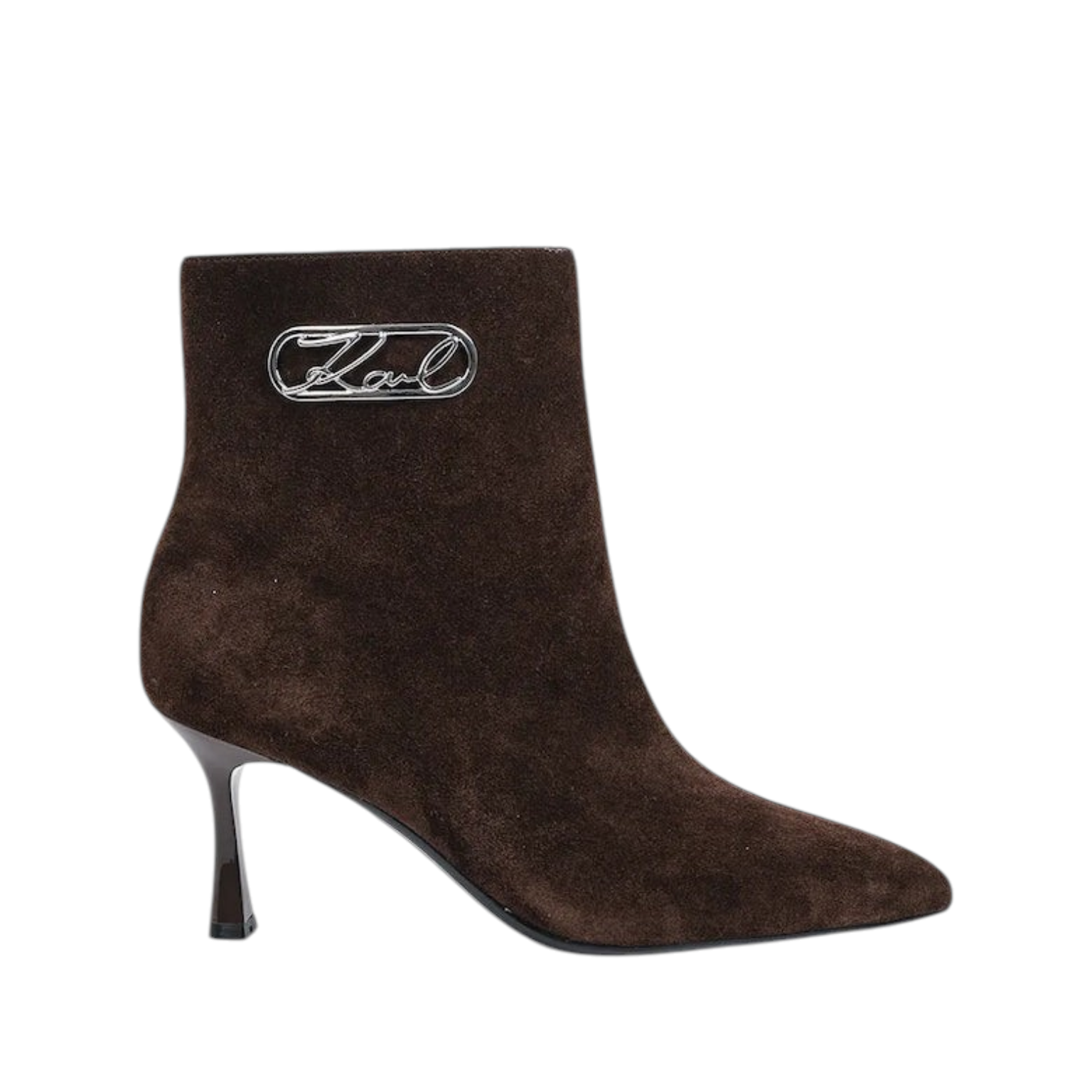 Μποτάκια Sienna Signia σε καφέ σκούρο suede - Karl Lagerfeld | KL32747-544