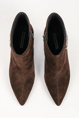 Μποτάκια Sienna Signia σε καφέ σκούρο suede - Karl Lagerfeld | KL32747-544