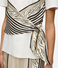 Κοντομάνικη μπλούζα Scarf Print - Karl Lagerfeld