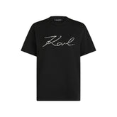 Κοντομάνικο μπλουζάκι Boucle σε μαύρο - Karl Lagerfeld