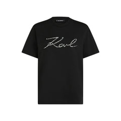 Κοντομάνικο μπλουζάκι Boucle σε μαύρο - Karl Lagerfeld