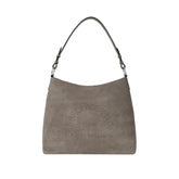 Τσάντα ώμου Hobo σε γκρι suede - Karl Lagerleld