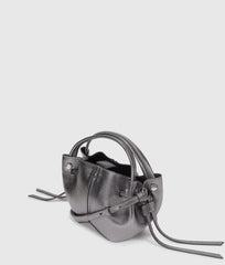 Τσάντα tote K/Pierced Mini σε ασημί - Karl Lagerfeld