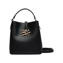 Τσάντα ώμου Small Bucket K/Autograph σε μαύρο - Karl Lagerfeld