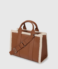 Τσάντα Tote RSG shearling σε καφέ - Karl Lagerfeld