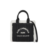 Τσάντα Tote rSG Mini Shearling σε μαύρο - Karl Lagerfeld
