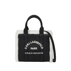 Τσάντα Tote rSG Mini Shearling σε μαύρο - Karl Lagerfeld
