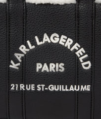 Τσάντα Tote rSG Mini Shearling σε μαύρο - Karl Lagerfeld