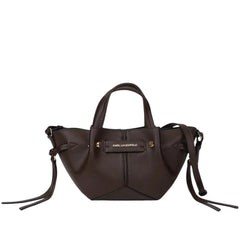 Τσάντα Tote Mini K/Pierced σε καφέ σκούρο - Karl Lagerfeld