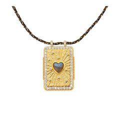 Κολιέ Labradorite Heart Boheme MYA-BAY - CO-249