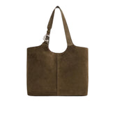 Τσάντα ώμου C-Easy Suede σε γκρι-καφέ - Coccinelle | E1THE110101-W25