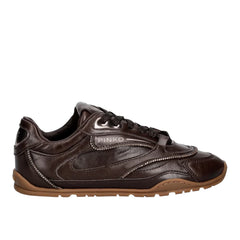 Sneakers Yulia δερμάτινα σε καφέ - Pinko