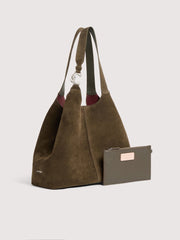 Τσάντα ώμου C-Easy Suede σε γκρι-καφέ - Coccinelle | E1THE110101-W25