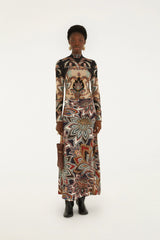Φούστα Tapestry Flowers Maxi πολύχρωμη - FARM Rio