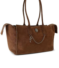 Τσάντα Tote Sloane Sm σε καφέ suede - Kurt Geiger
