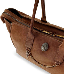 Τσάντα Tote Sloane Sm σε καφέ suede - Kurt Geiger