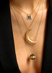 Κολιέ Black Shiny Protection MYA-BAY - CO-327