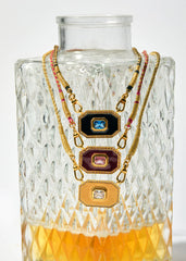 Κολιέ Black Shiny Yucatan MYA-BAY - CO-394