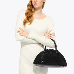 Τσάντα Sloane Bowling σε μαύρο suede - Kurt Geiger