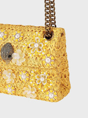 Τσάντα ώμου raffia Mini Kensington - Kurt Geiger
