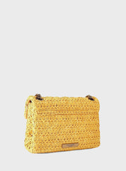 Τσάντα ώμου raffia Mini Kensington - Kurt Geiger