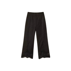 Παντελόνι λινό με δαντέλα - Twinset