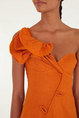 Φόρεμα Orange Flower - Farm RIO