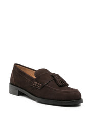 Loafers suede σε καφέ σκούρο - Twinset
