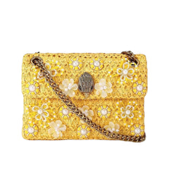 Τσάντα ώμου raffia Mini Kensington - Kurt Geiger