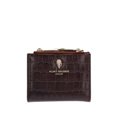 Πορτοφόλι Mini Purse κροκό σε καφέ σκούρο - Kurt Geiger