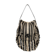 Τσάντα ώμου με κρόσια - Karl Lagerfeld