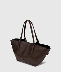 Τσάντα shopper K/Pierced σε καφέ σκούρο - Karl Lagerfeld