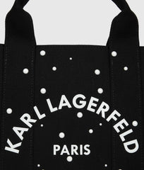 Τσάντα tote RSG pearls σε μαύρο - Karl Lagerfeld