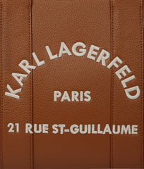 Τσάντα Tote RSG shearling σε καφέ - Karl Lagerfeld