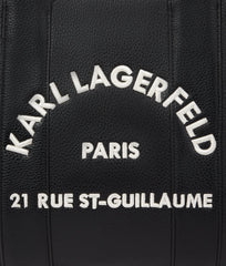 Τσάντα Tote RSG shearling σε μαύρο - Karl Lagerfeld