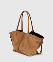 Τσάντα shopper K/Pierced σε καφέ - Karl Lagerfeld