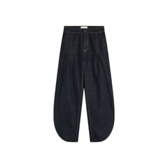 Παντελόνι Denim σε μπλε σκούρο με στρογγυλά πατζάκια - Liviana Conti