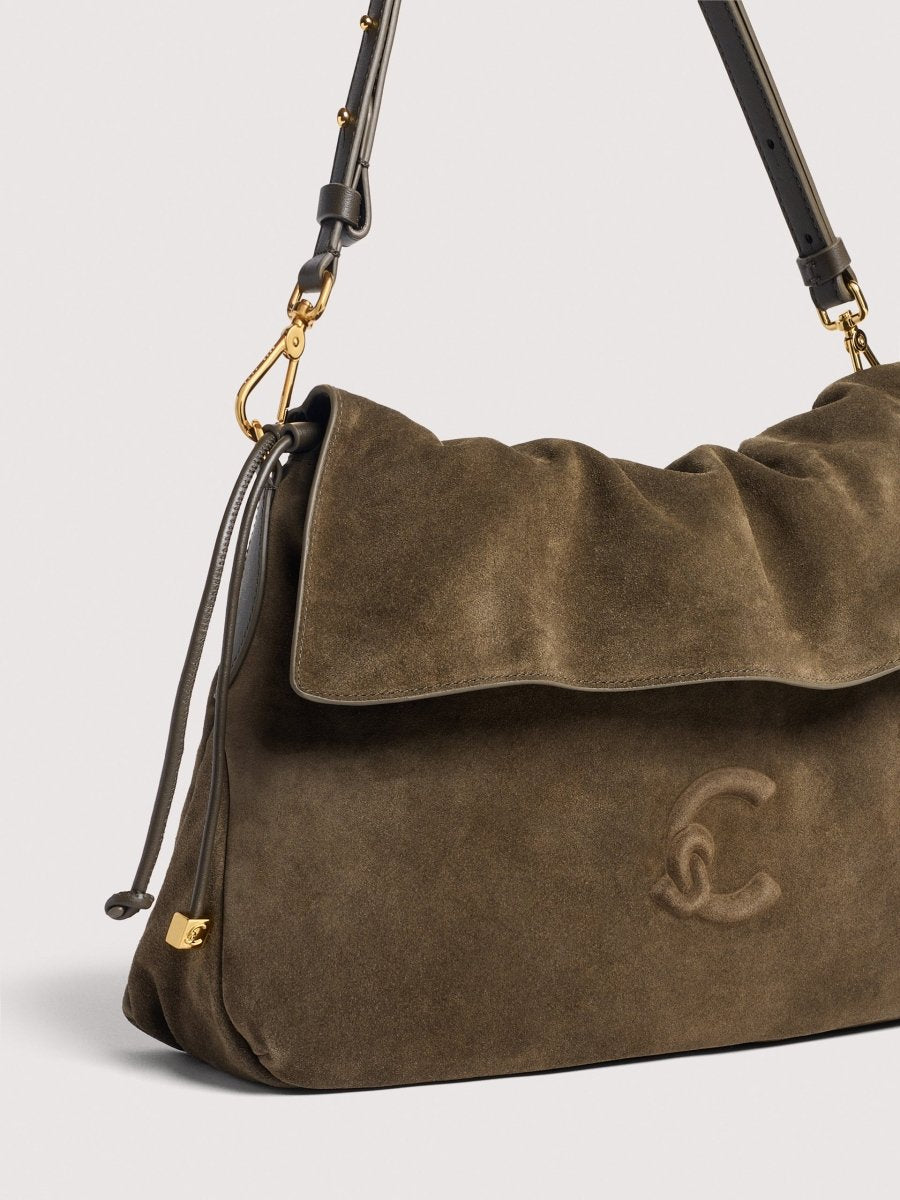 Τσάντα ώμου Lidia Suede σε γκρι-καφέ - Coccinelle | E1V9G130301-W25