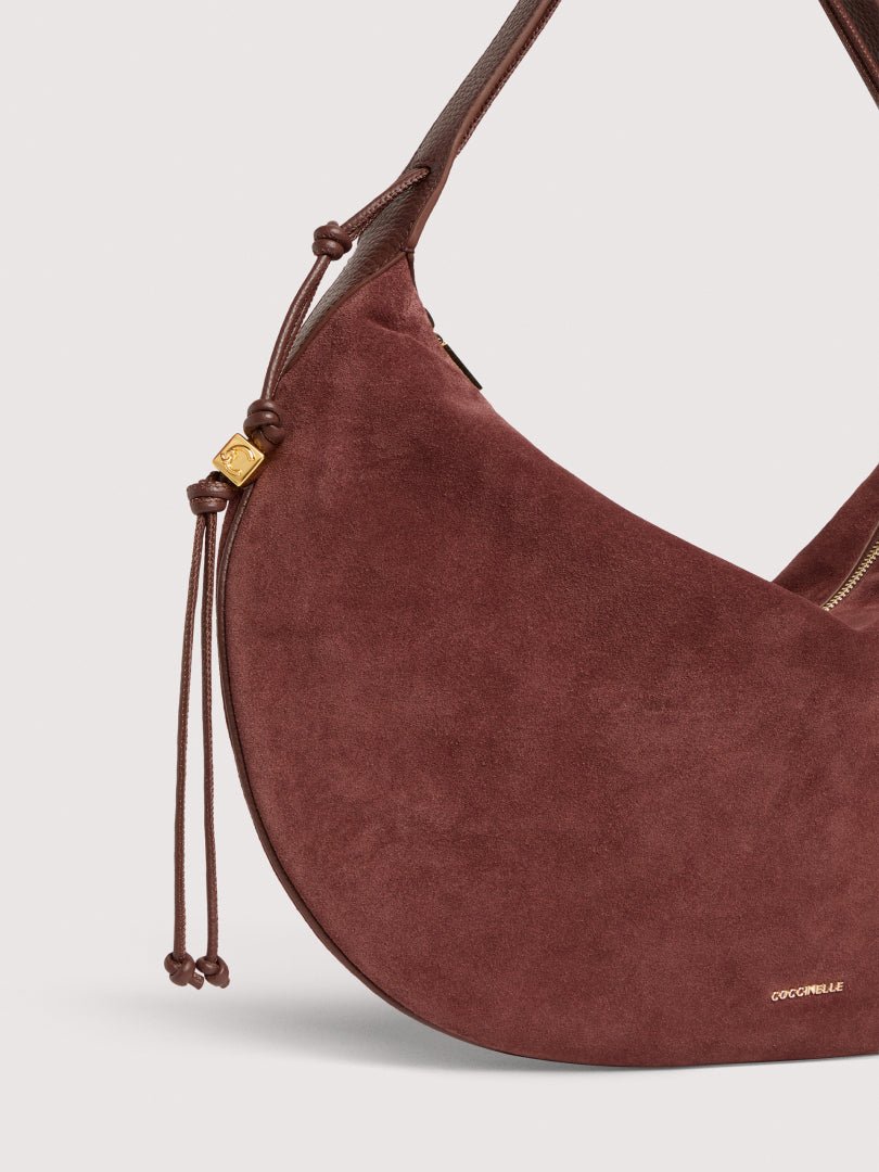 Τσάντα ώμου Thess Suede σε μπορντό - Coccinelle | E1VCB130101-R49